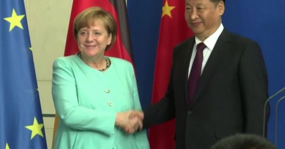 L’incontro tra Merkel e il presidente cinese Xi a Berlino