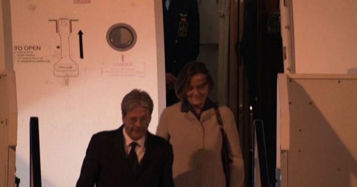 L’arrivo di Gentiloni al G20 di Amburgo