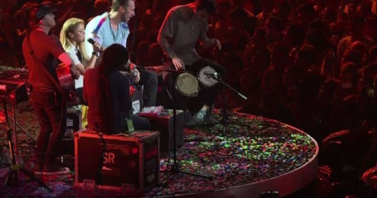 Shakira, Chris Martin e Justin Trudeau al concerto per il G20