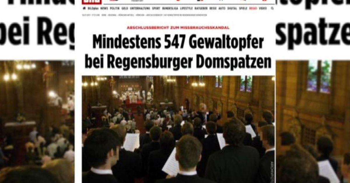 Bufera a Ratisbona: abusi su 547 bimbi del coro del Duomo