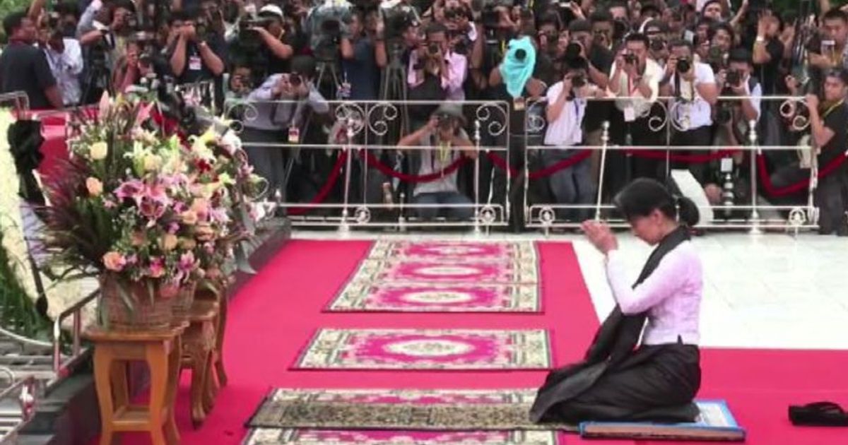 Myanmar, Aung San Suu Kyi a cerimonia per i martiri della patria