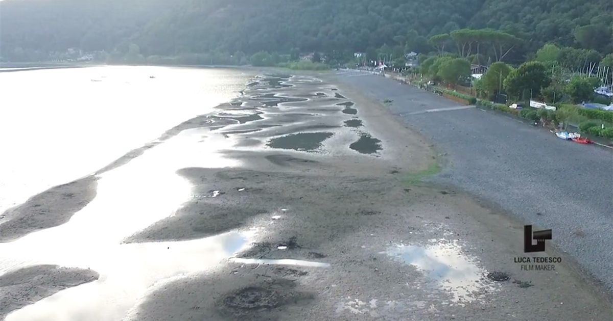 Il lago di Bracciano che scompare: la verità dal drone