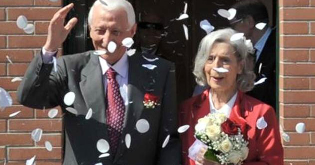 Si sposano a 90 anni, l'amore non ha età
