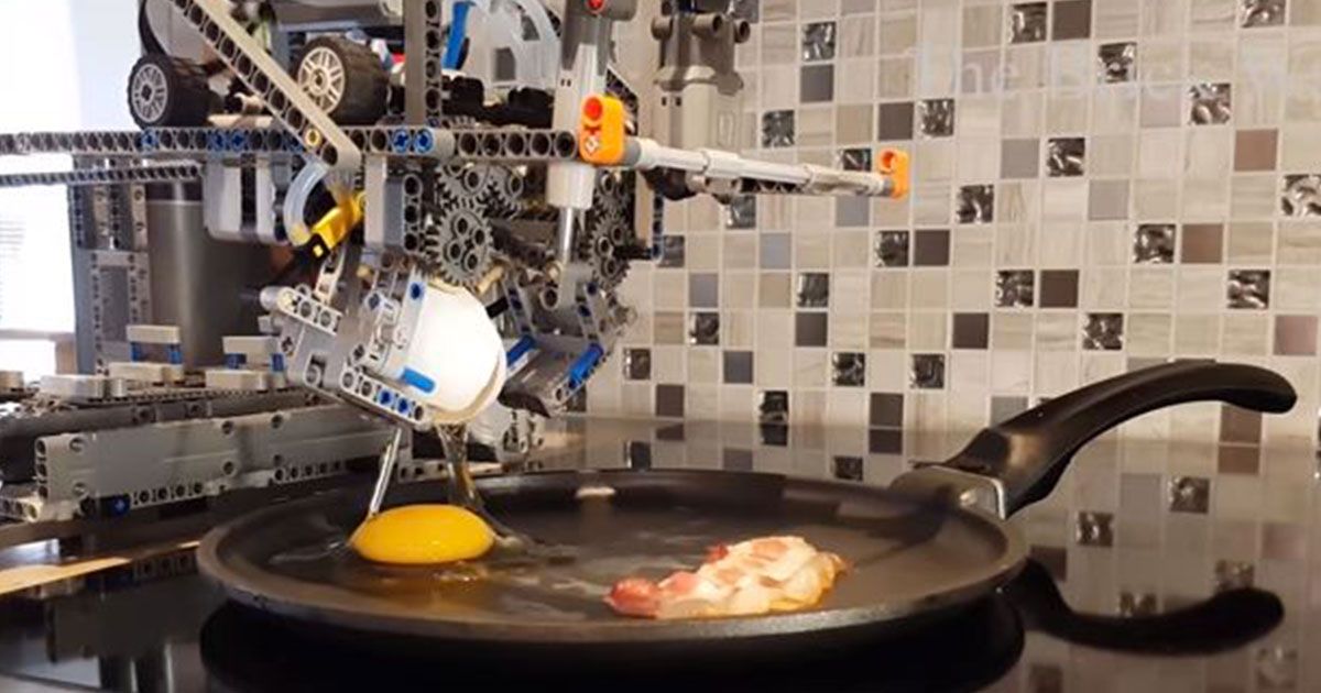 Ecco la macchina Lego che… vi preparerà la colazione