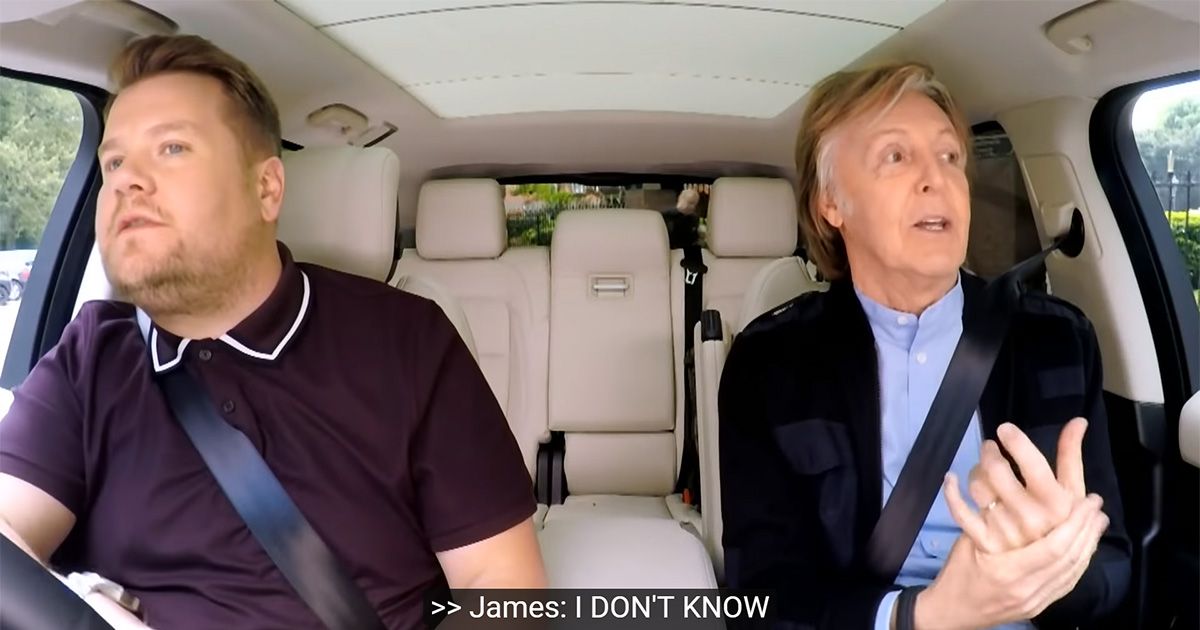 Perché il Carpool Karaoke con Paul McCartney è stata l’intervista perfetta