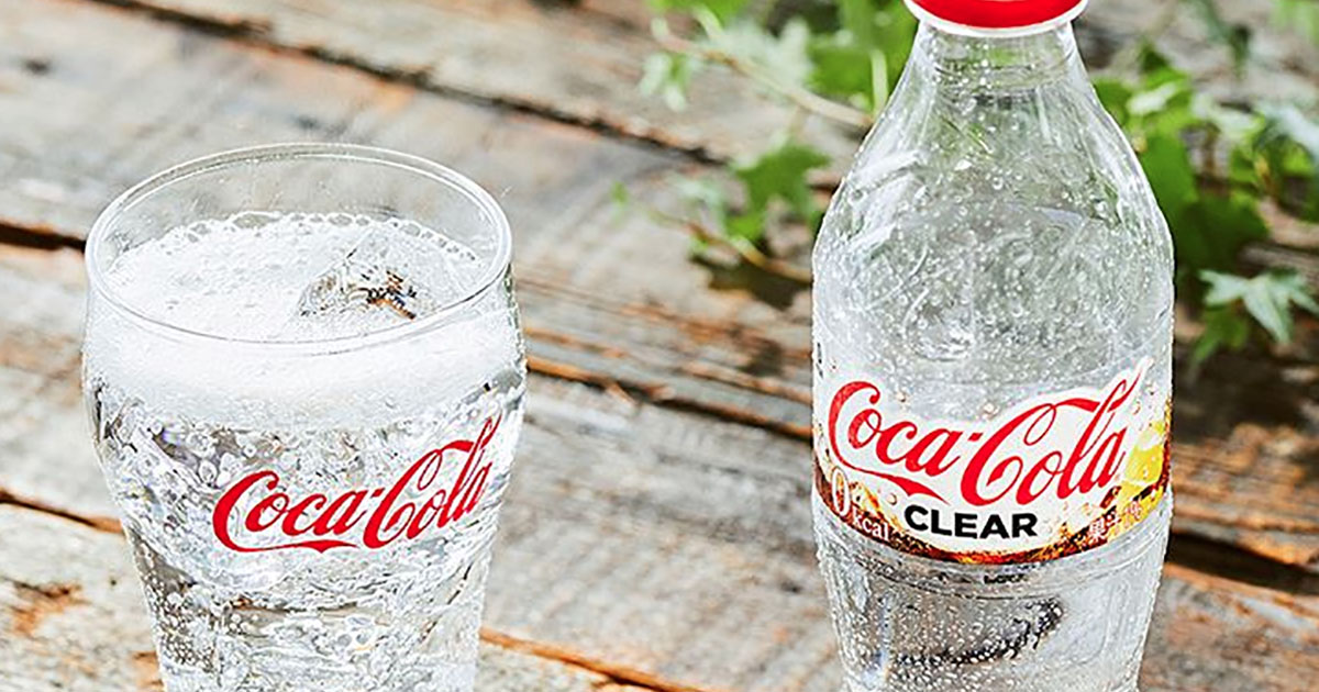 Dal Giappone la novità: ecco la Coca-Cola trasparente