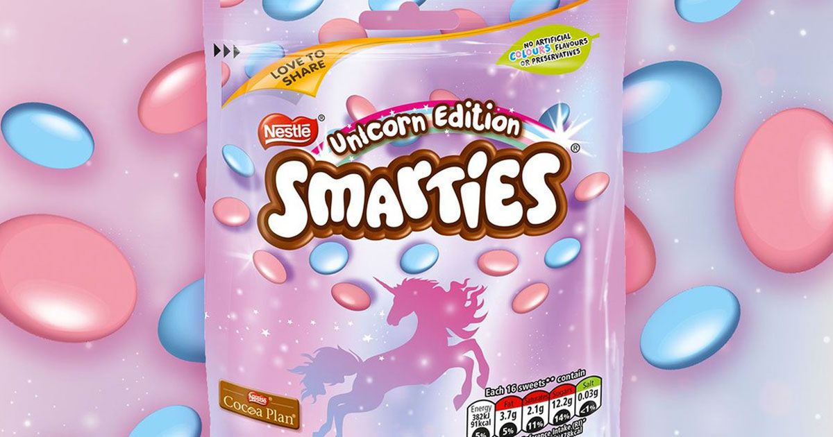 Arrivano gli Smarties Unicorn Edition: in vendita per una settimana