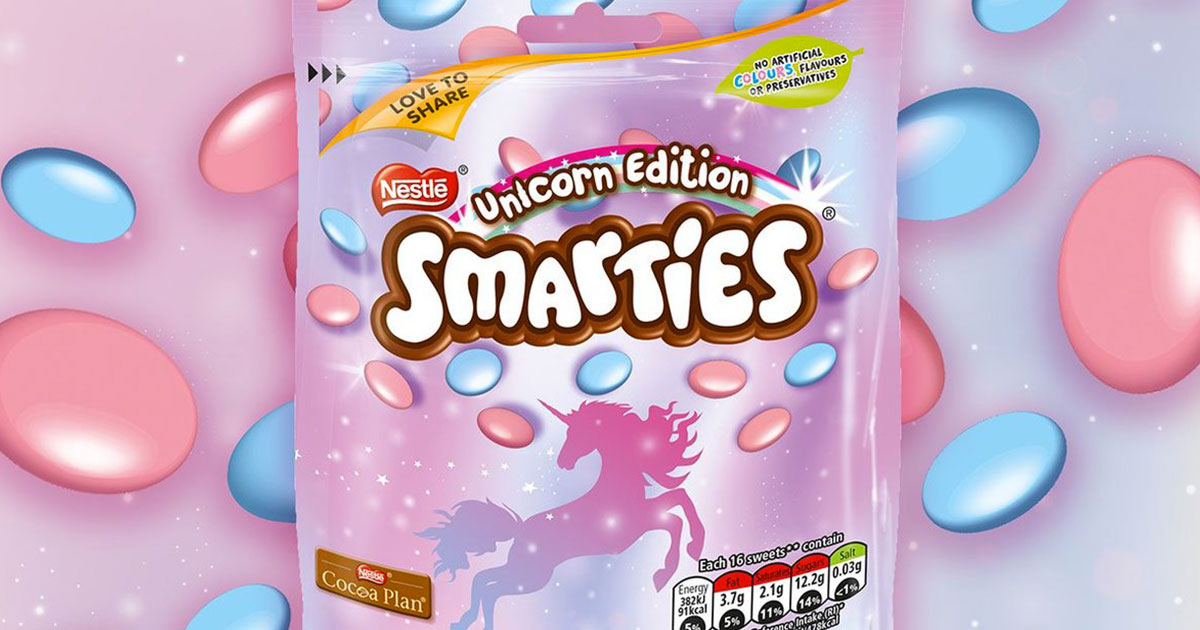 Arrivano gli Smarties Unicorn Edition: in vendita per una settimana