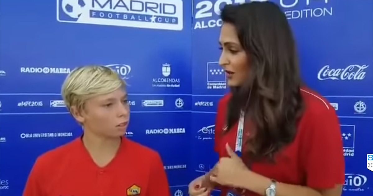 Totti Jr, sportività e inglese perfetto
