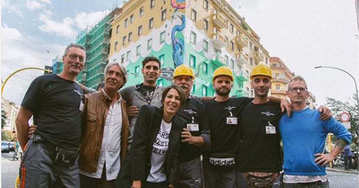 Il murales green che assorbe l’inquinamento e aiuta l’ambiente
