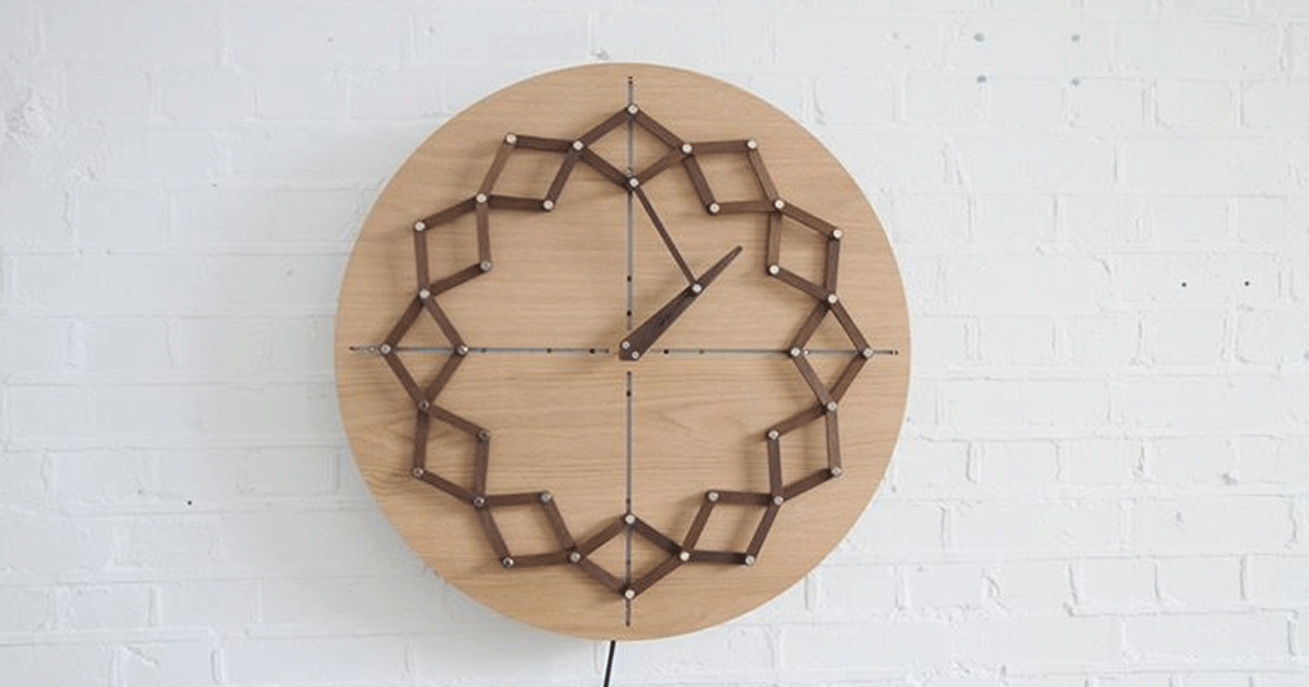 Questo orologio cambia forma in base alle ore della giornata