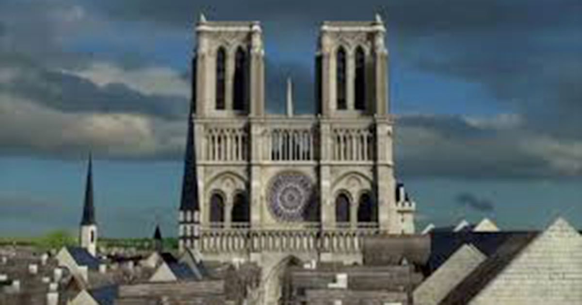 Notre Dame: la ricostruzione in 3D mostra com’era nel Medioevo