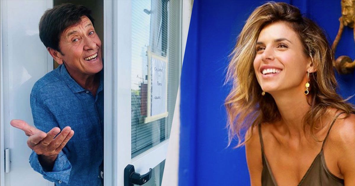 Gianni Morandi: la foto con Elisabetta Canalis è tutta da ridere
