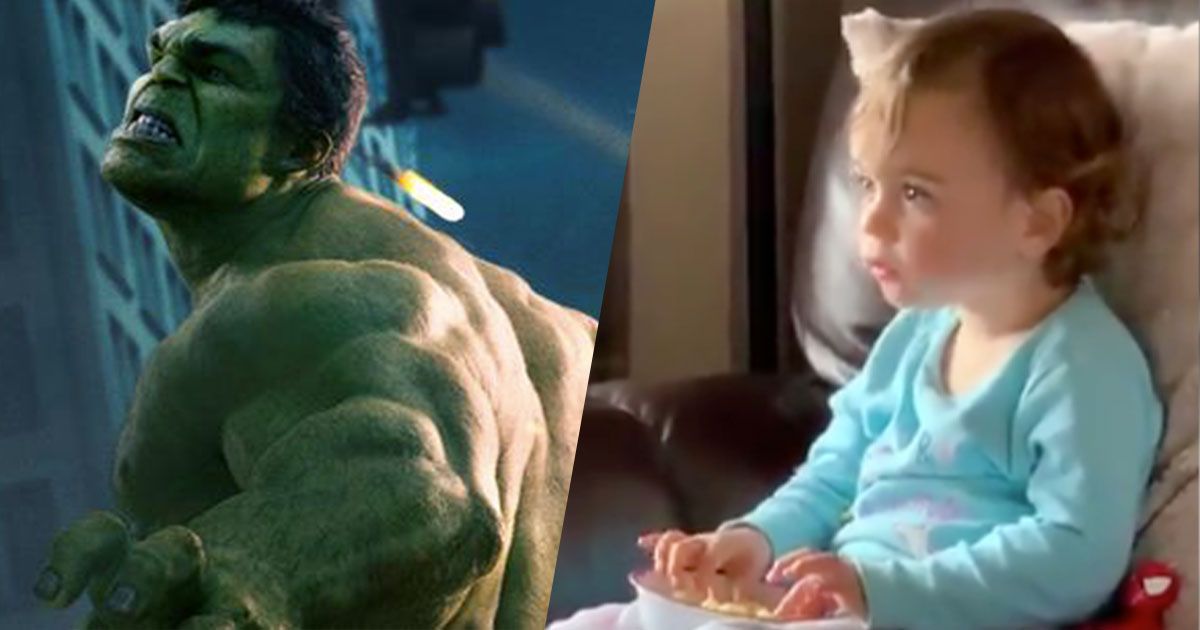 Vede per la prima volta Hulk mentre si trasforma: la reazione di questa bambina diventa virale