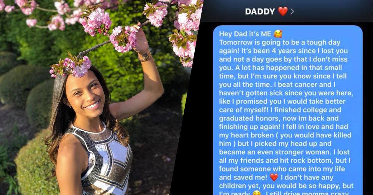 Scrive messaggi al padre morto: dopo quattro anni le arriva una commovente risposta