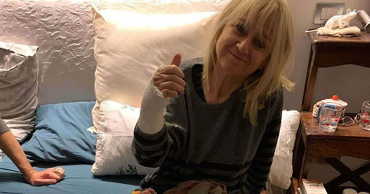 Brutto incidente per Luciana Littizzetto: ecco il post su Instagram