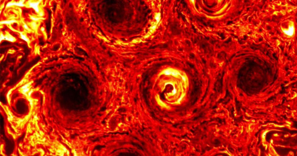 Giove è uno spettacolo: 7 cicloni che ipnotizzano