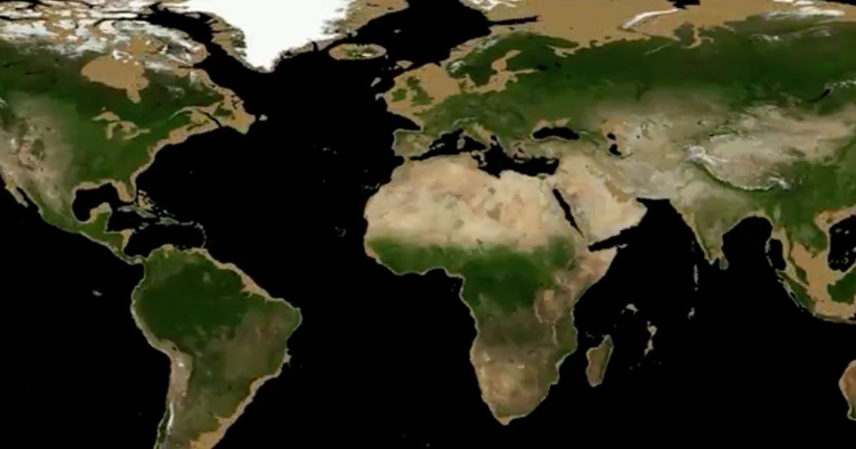 Il video in time-laps che svela l’aspetto della Terra senza oceani