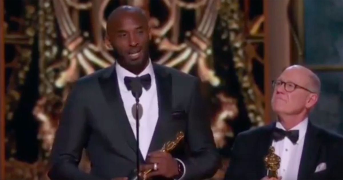 “Vi amo con tutto il cuore”: la dedica di Kobe in italiano alla sua famiglia quando vinse l’Oscar