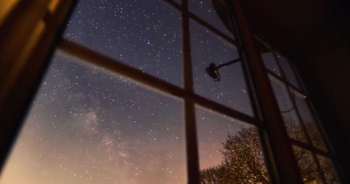 Brillanti stelle illuminano le notti, senza inquinamento, dell’Inghilterra