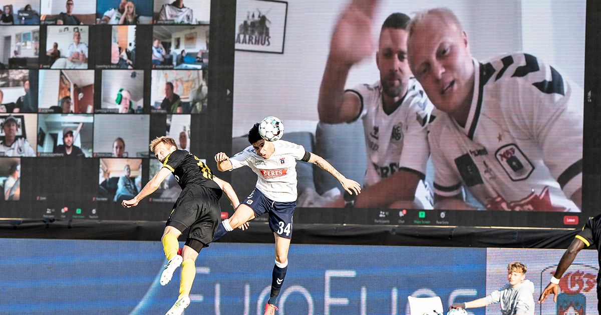 In Danimarca i tifosi vanno allo stadio grazie a zoom