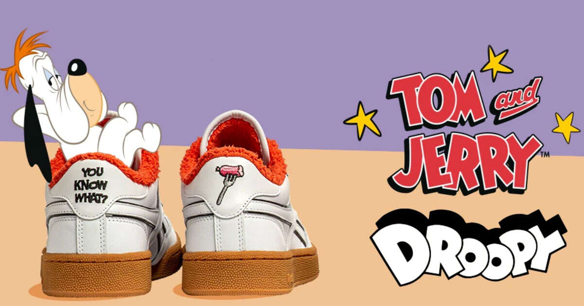 Da oggi c’è anche Droopy nella nuova serie di Reebok dedicata a Tom e Jerry