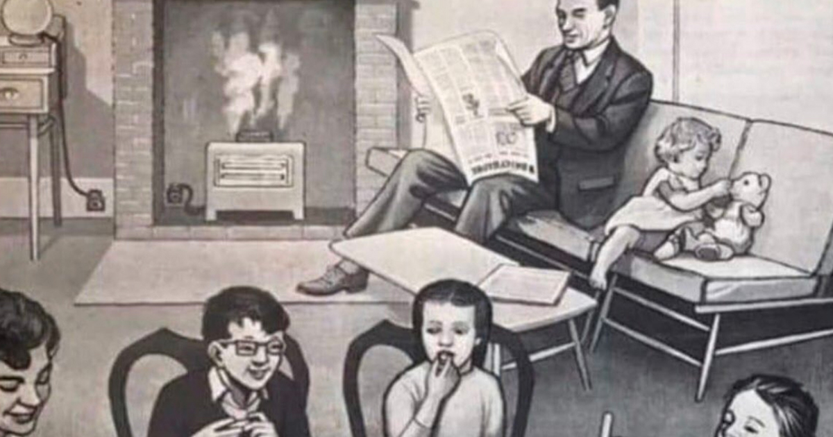 In questa immagine degli anni ’50, ci sono 12 errori: quali sono?