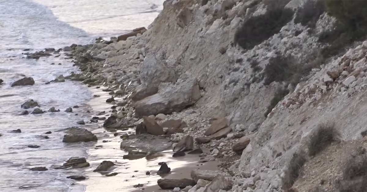 Nuovo cedimento della Scala dei Turchi, crolla una parte della falesia