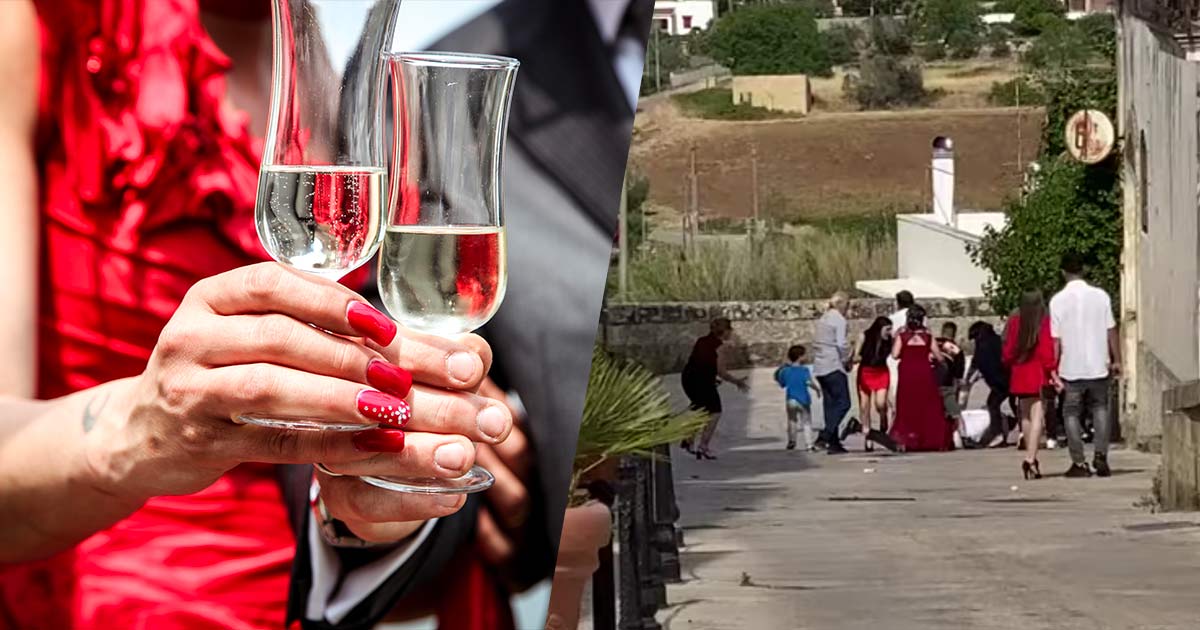 Il testimone esagera al momento del brindisi: e il matrimonio in Puglia finisce in rissa