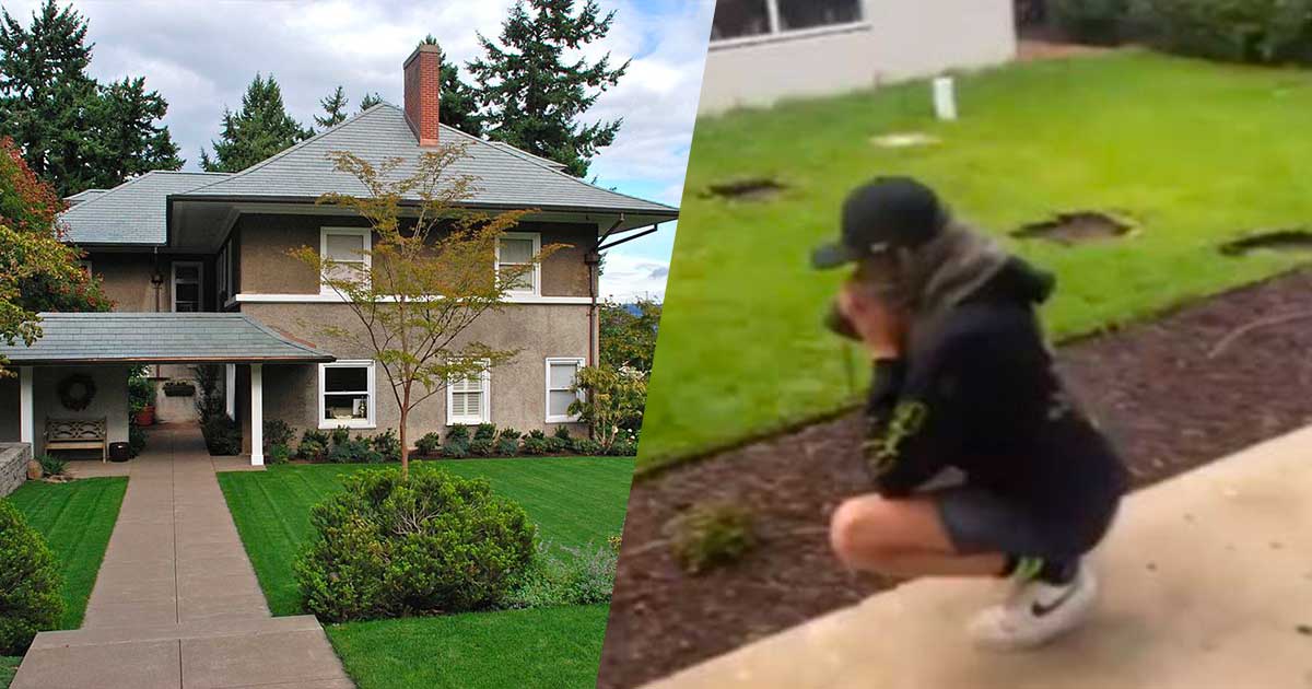 L’operaio scava nel giardino ma sbaglia indirizzo: ecco la reazione del suo capo
