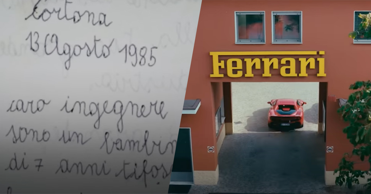 Da bambini scrivono alla Ferrari per poter visitare l’azienda: dopo 37 anni vengono ricontattati e il sogno viene avverato