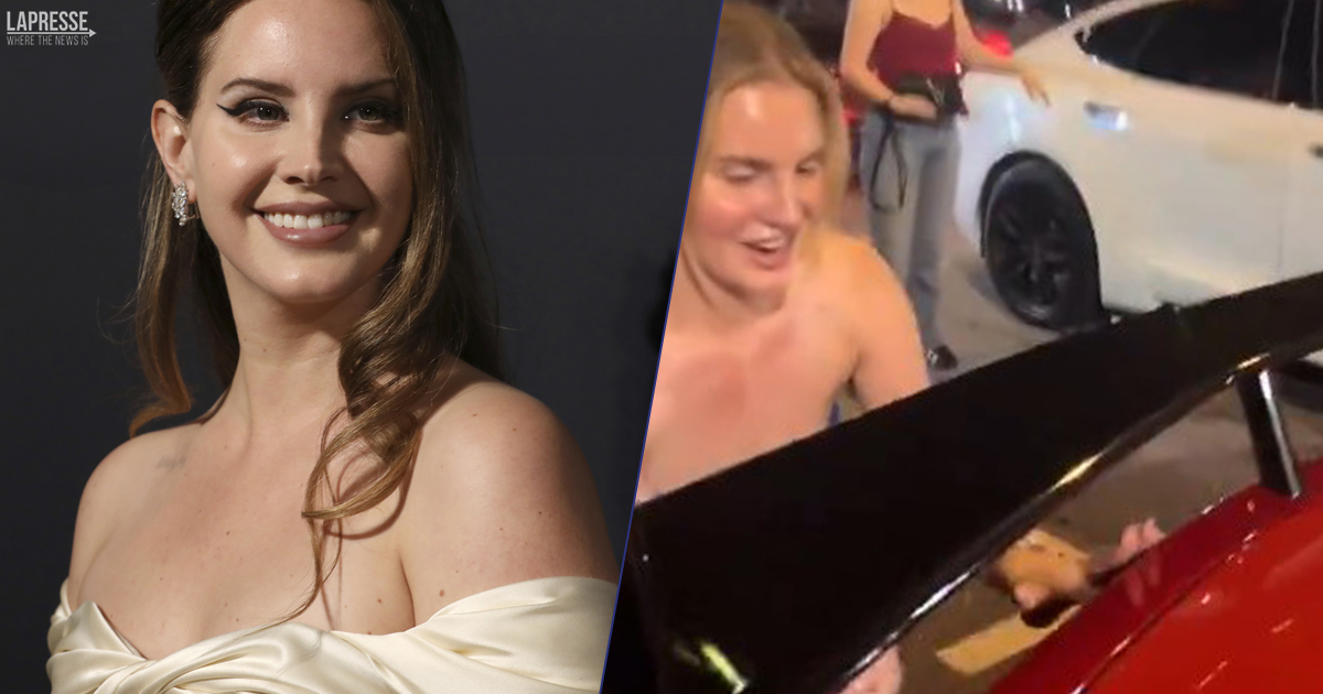Un fan si è fatto autografare l’auto da Lana Del Rey: il video è virale