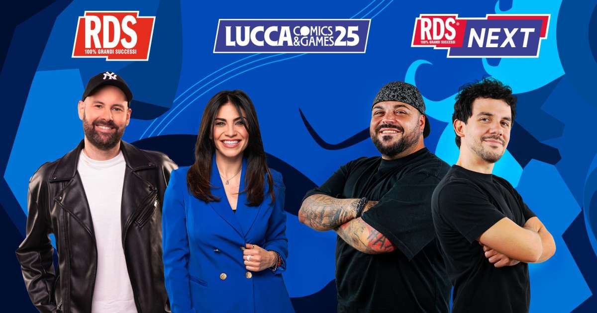 RDS e RDSNEXT portano la loro energia al Lucca Comics & Games 2025: conduttori, ospiti, come e quando seguire le dirette