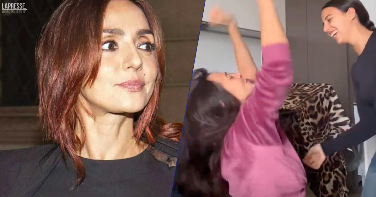 Ambra e la figlia Jolanda scatenate su Flashdance: il video è irresistibile