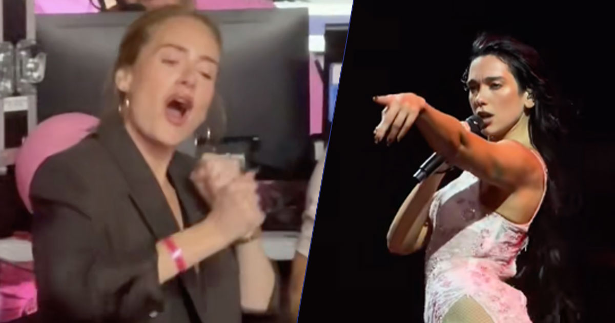 Adele sorpresa al concerto di Dua Lipa a Los Angeles: il video diventa virale