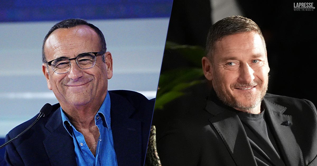 Il progetto è deciso: Carlo Conti fa il “colpaccio” e convince Francesco Totti