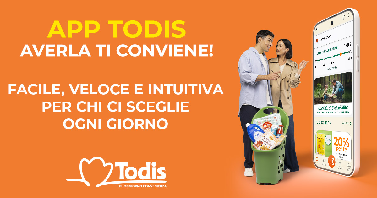 App Todis Premi mensili e offerte personalizzate per una spesa ancora pi vantaggiosa