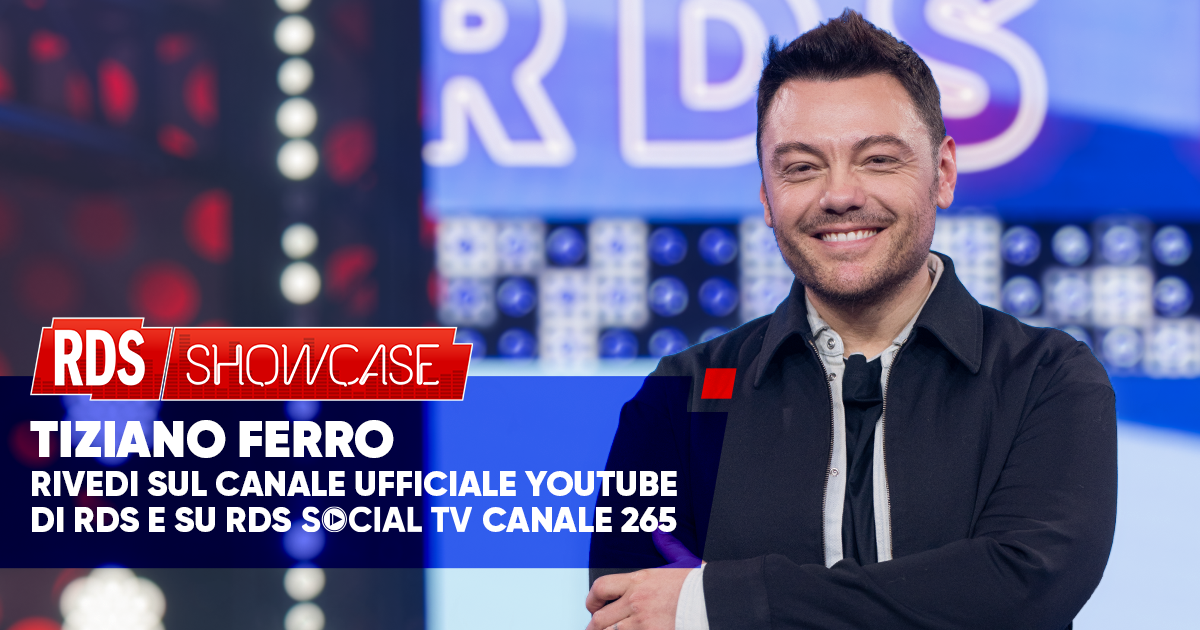 RDS Showcase Tiziano Ferro: guarda il live esclusivo