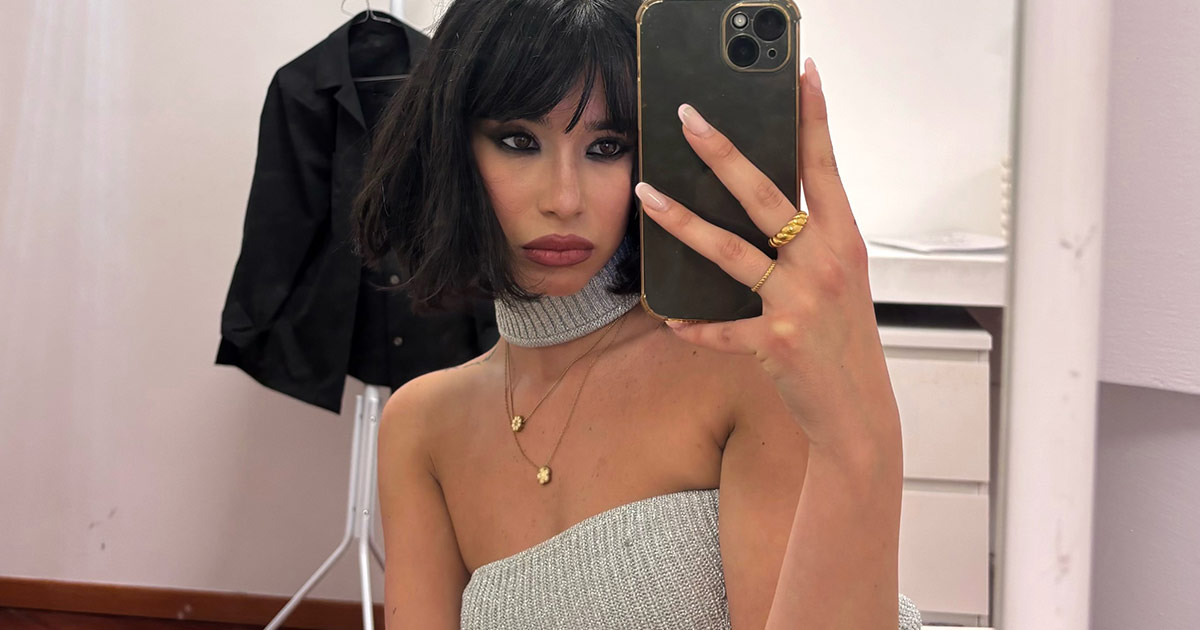 Martina Miliddi hot a San Siro: il body color rame che fa impazzire i social