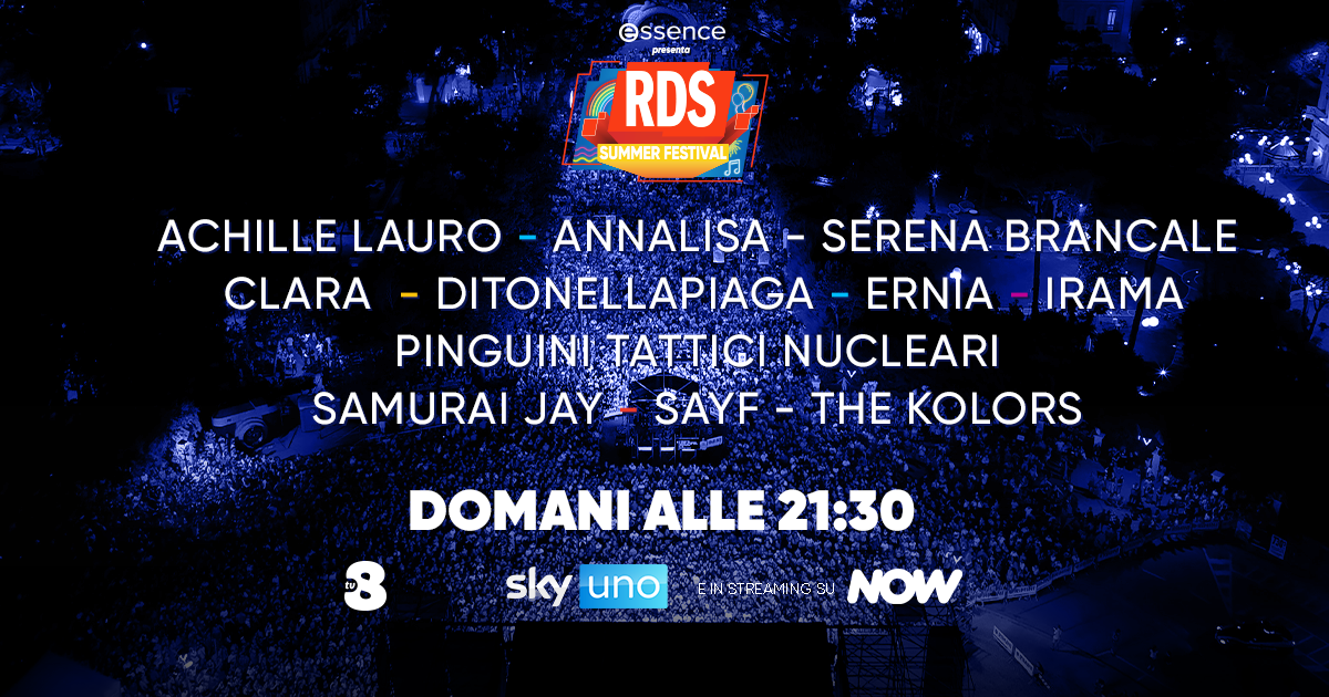 RDS Summer Festival 2026: cantanti, conduttori, quando va in onda e come vederlo in tv e streaming RDS Summer Festival 2026: cantanti, conduttori, quando va in onda e come vederlo in tv e streaming