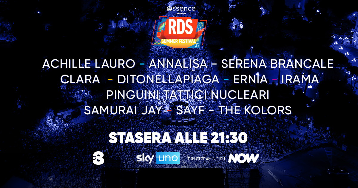 RDS Summer Festival 2026: cantanti, conduttori, quando va in onda e come vederlo in tv e streaming RDS Summer Festival 2026: cantanti, conduttori, quando va in onda e come vederlo in tv e streaming