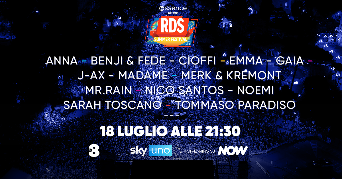 RDS Summer Festival 2026: cantanti, conduttori, quando va in onda e come vederlo in tv e streaming