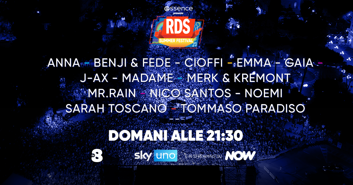 RDS Summer Festival 2026: cantanti, conduttori, quando va in onda e come vederlo in tv e streaming RDS Summer Festival 2026: cantanti, conduttori, quando va in onda e come vederlo in tv e streaming