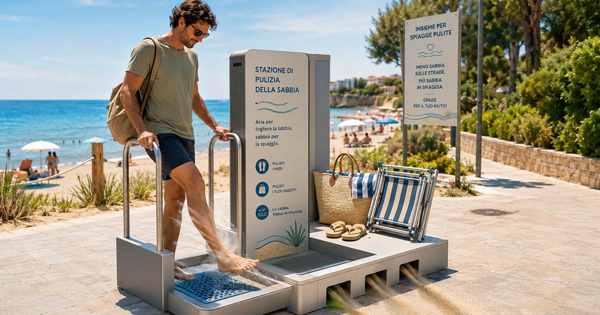 Addio sabbia su piedi e borse dopo il mare linvenzione italiana che la restituisce alla spiaggia