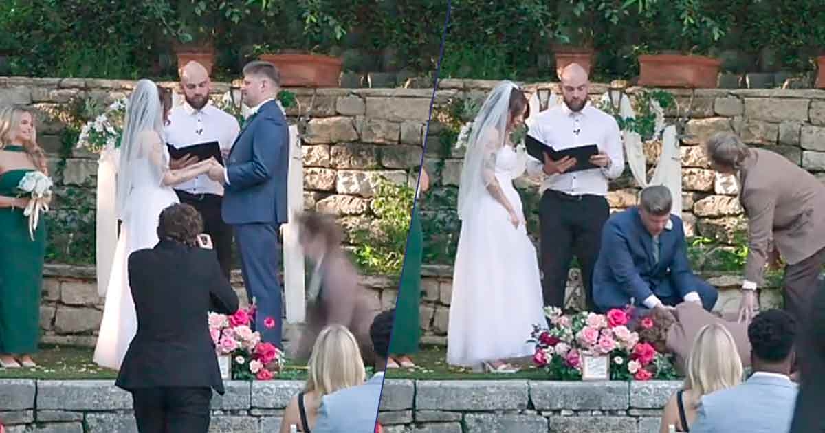 Sviene al matrimonio, il celebrante continua l’omelia senza fermarsi: il video sfiora i 7 milioni