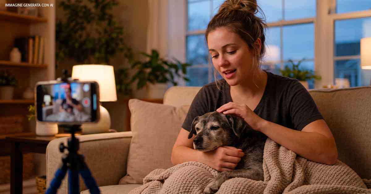 Accoglie un cane anziano dal canile e gli canta ogni sera il video supera il milione di views